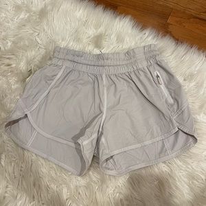 white hotty hot lululemon shorts